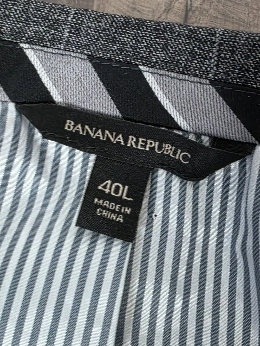 Banana Republic 100% Wool Glen Plaid Blazer Jacket Slim Fit 40 Long Preppy. 40L